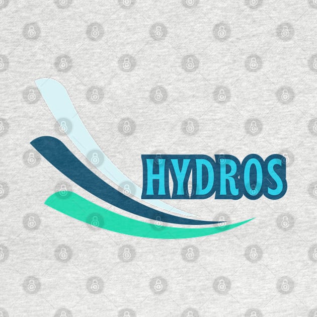 Hydros! Retro Aqua Roostertail Logo by SwagOMart